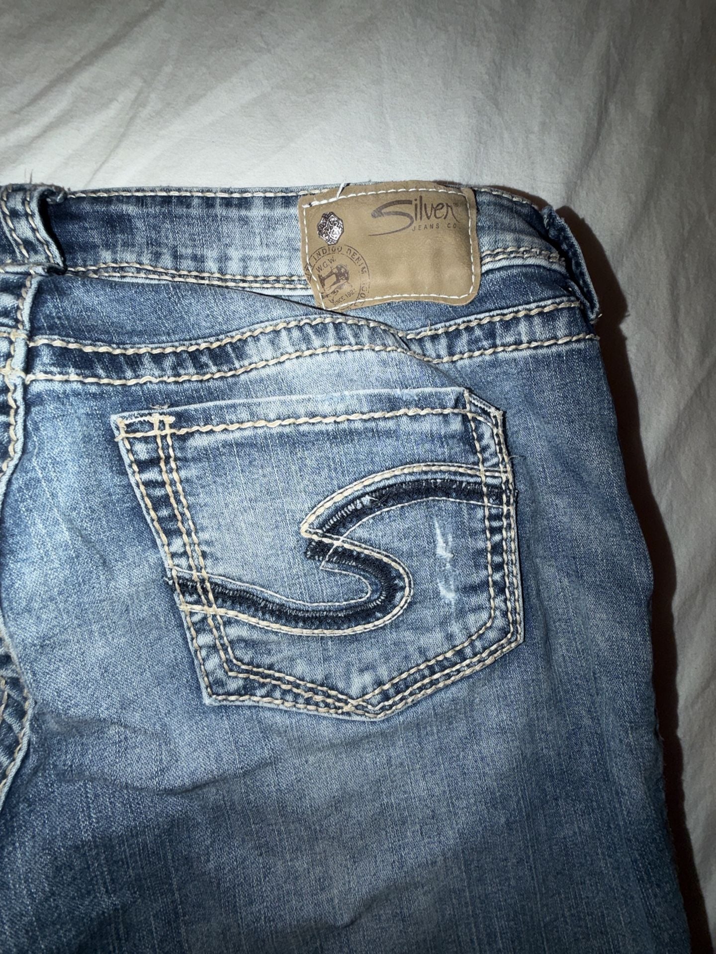 Silver Jeans Co. Fluid Denim Boyfriend Distressed Jeans 12