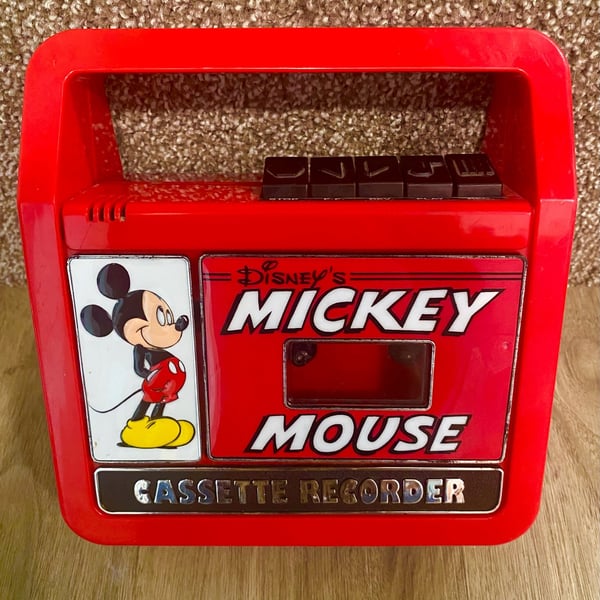 Disney Mickey Mouse Cassette Recorder.
