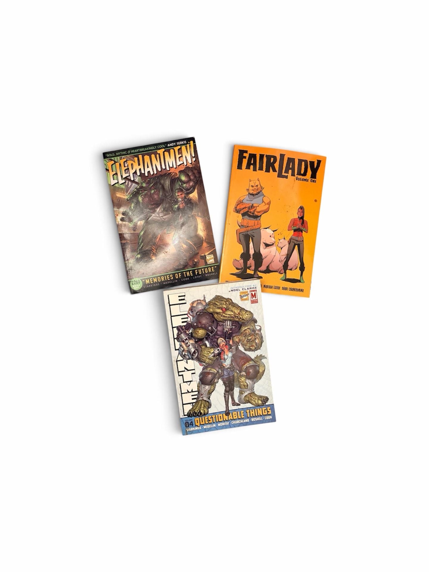 Elephantmen 2260 Book 1 Memories of the Future & Fairlady Volume One Comic Books Lot 1