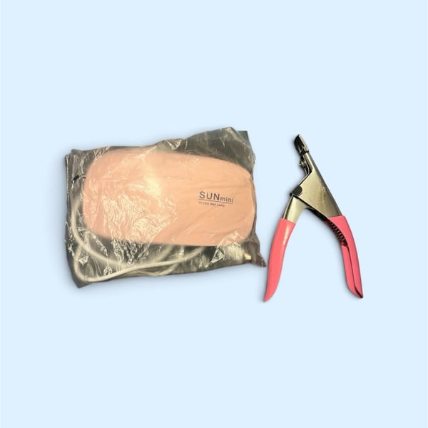 SUNmini UV LED Nail Lamp and Nail Cutter Clipper Tool Set