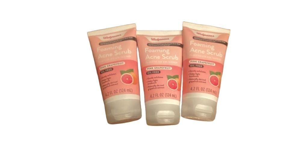 Walgreens Foaming Acne Scrub Pink Grapefruit Oil Free 4.2 fl oz 1
