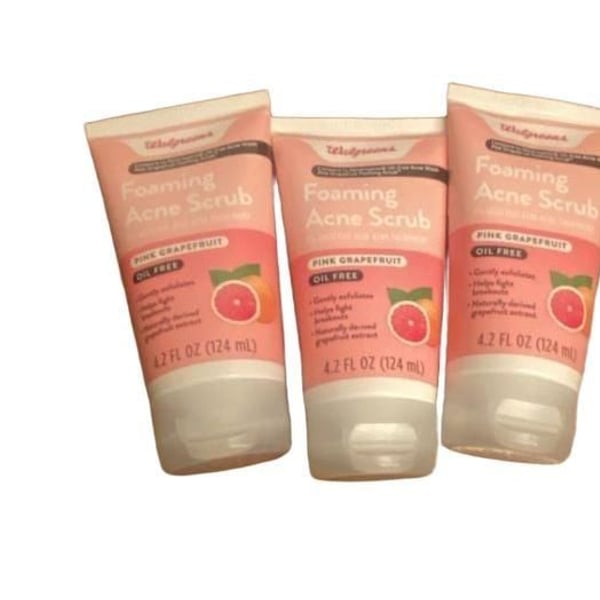 Walgreens Foaming Acne Scrub Pink Grapefruit Oil Free 4.2 fl oz