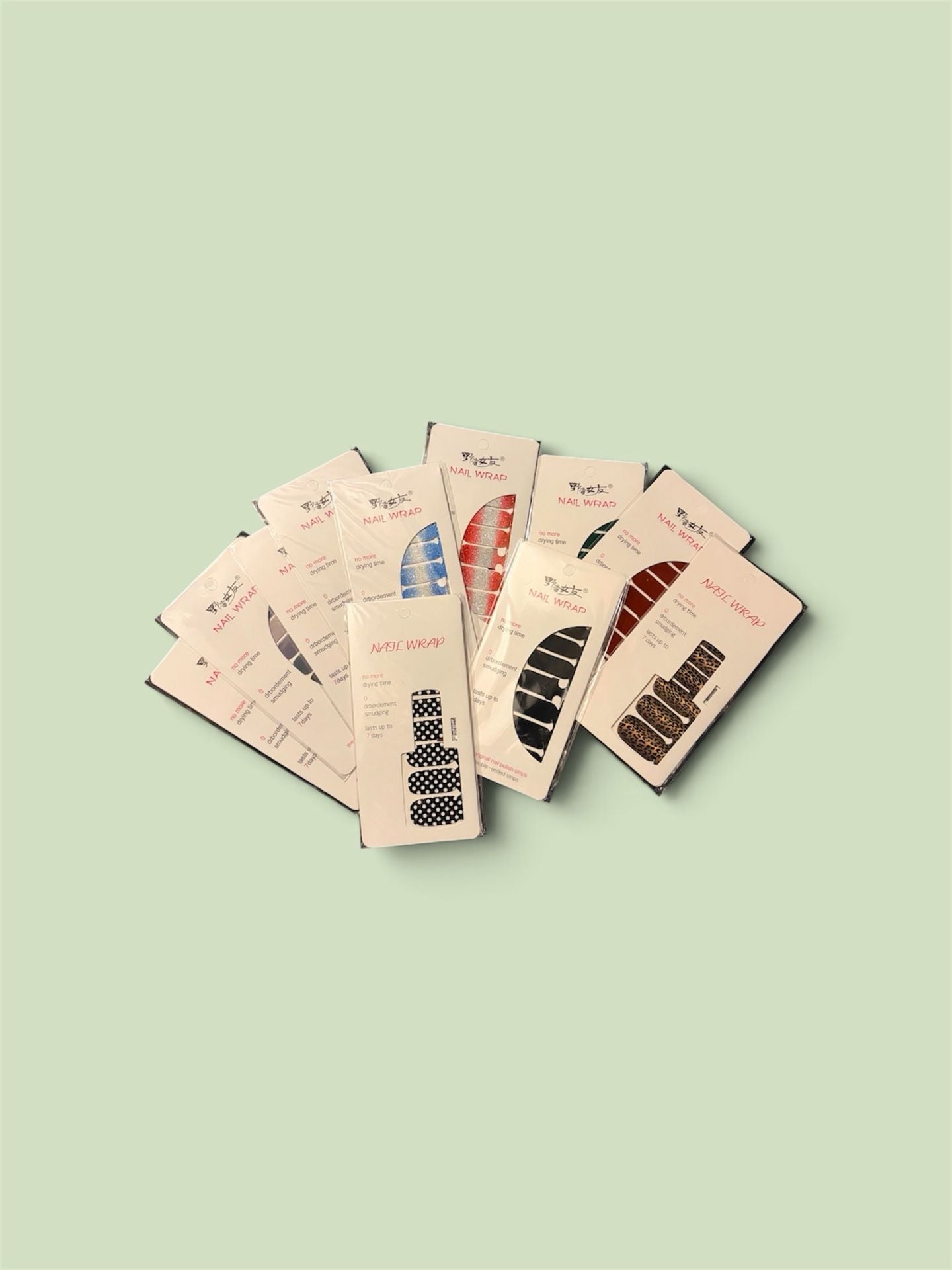 Assorted Nail Wrap Sets Self-Adhesive Nail Polish Strips 1