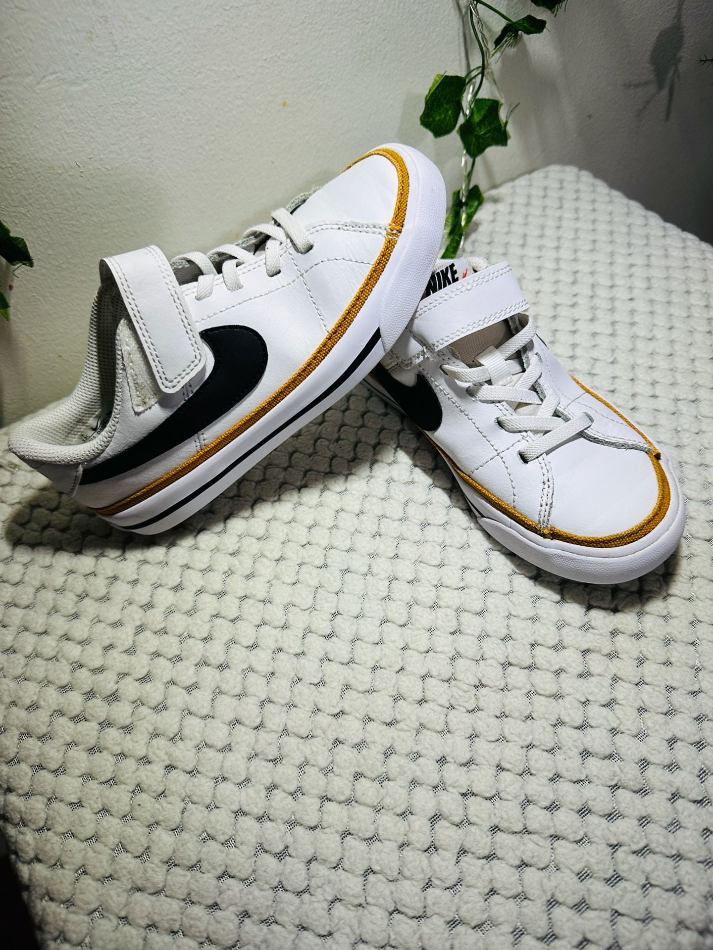 Nike Court Legacy Toddler Sneakers White Black Desert Ochre Size 13C DA5381-102 7