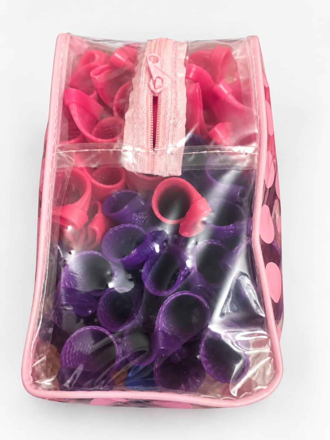 CEKEME No Heat Spiral Hair Curlers Kit with Styling Hooks in Polka Dot Travel Bag 7