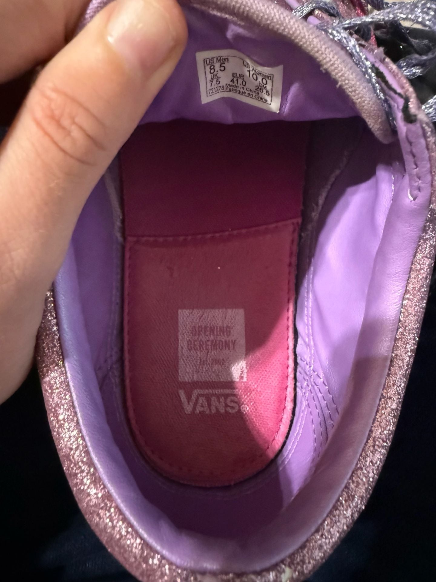 Vans Opening Ceremony x Old Skool LX Glitter Pack Purple 9