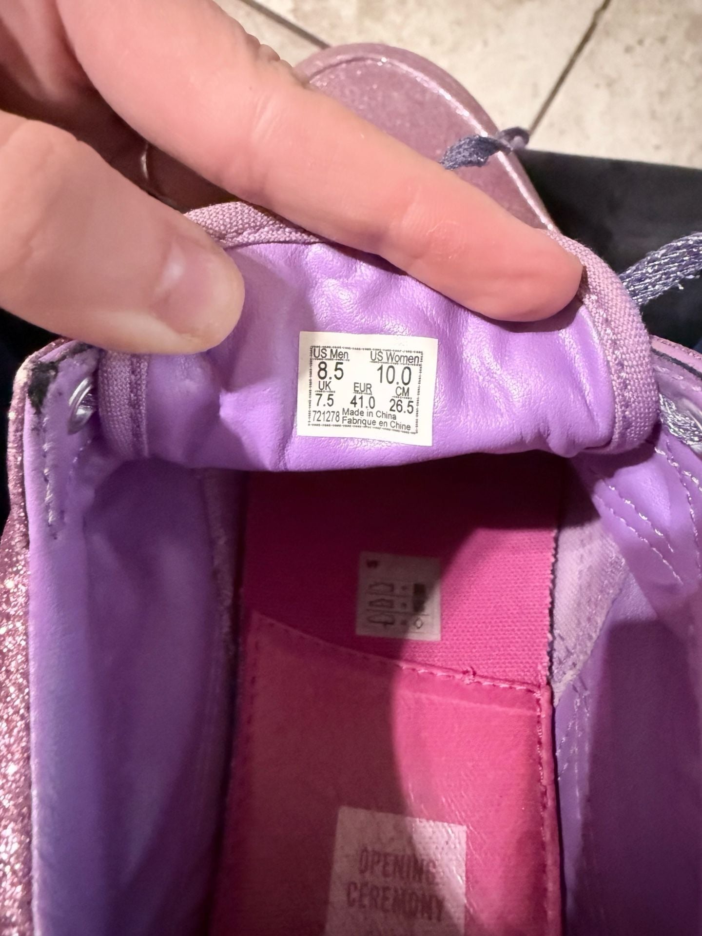 Vans Opening Ceremony x Old Skool LX Glitter Pack Purple 12
