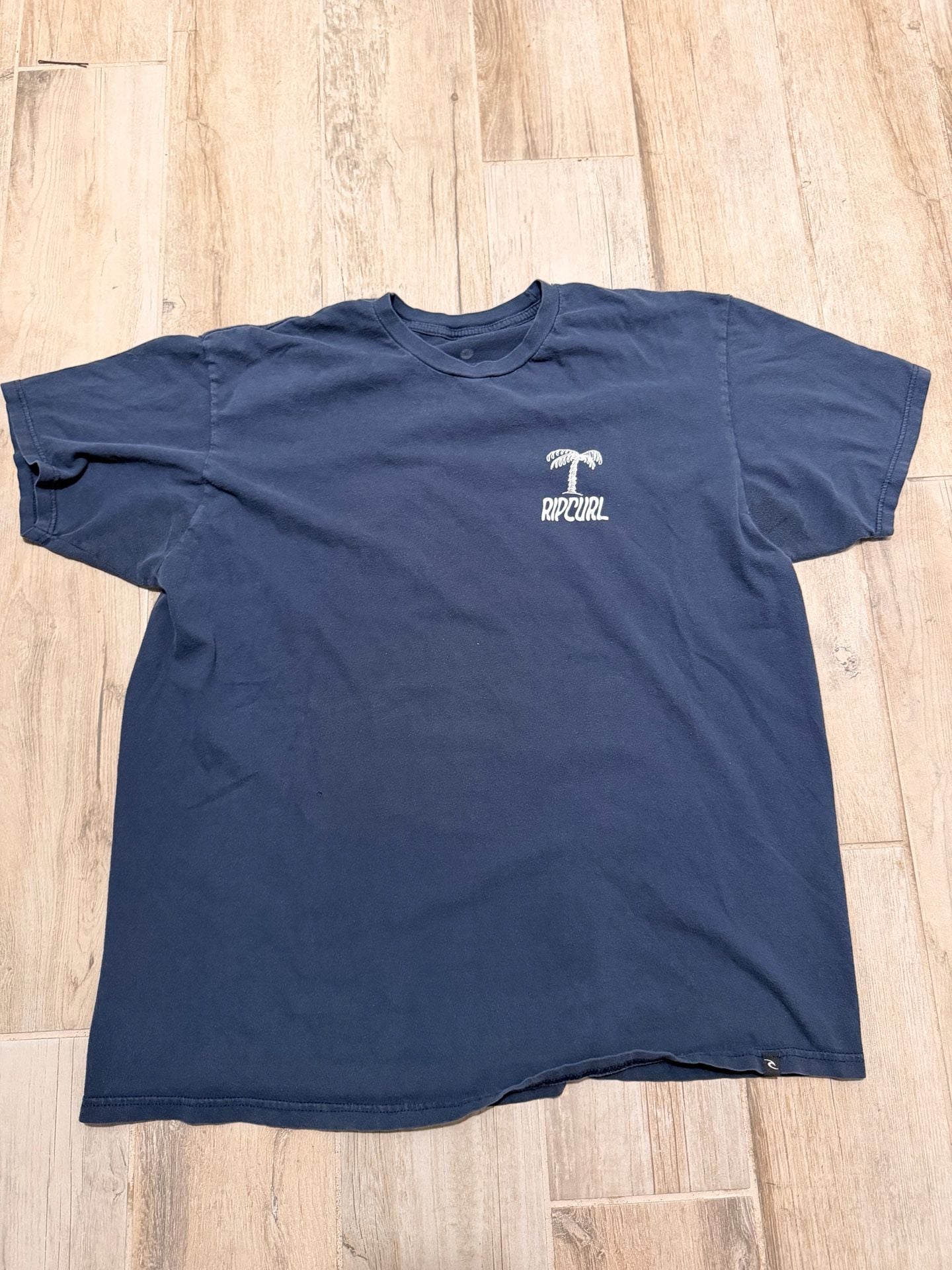 Rip Curl Since Sixty Nine Skeleton Surfer Graphic T-Shirt Navy Blue 2