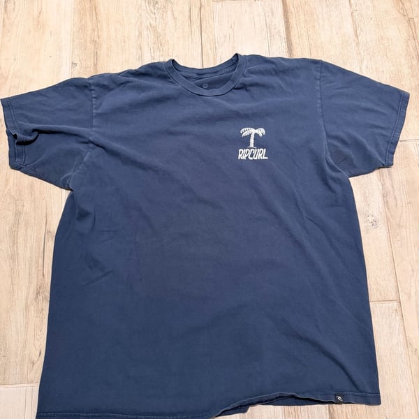 Rip Curl Since Sixty Nine Skeleton Surfer Graphic T-Shirt Navy Blue