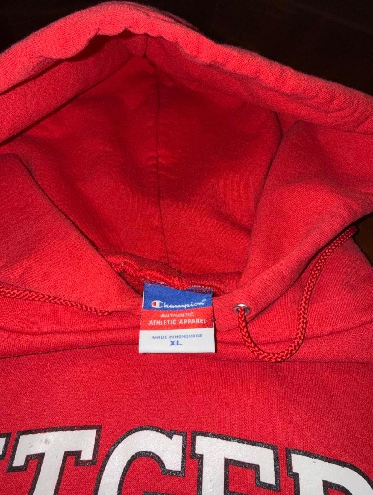 Champion Rutgers Scarlet Knights Football Insight Bowl 2005 Red Hoodie XL 5