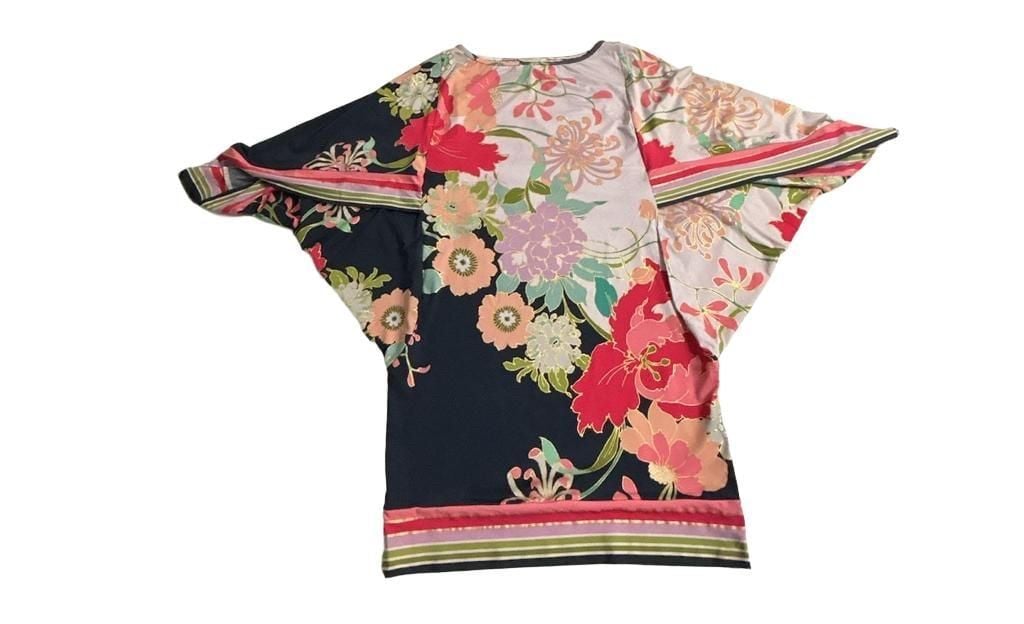 Trina Turk Royal Botanical Tunic Kaftan Swim Cover-Up 8