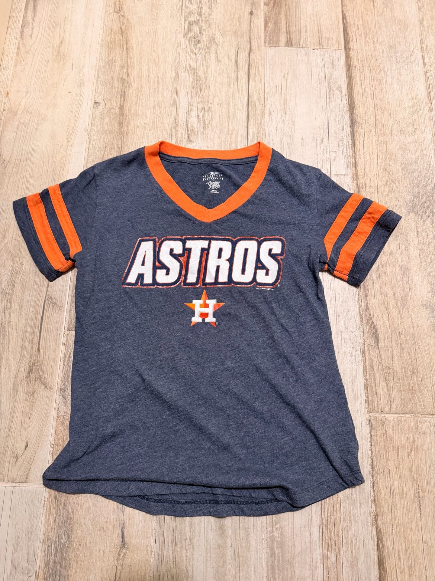 Houston Astros G-III 4Her by Carl Banks Women's Off-Season Oversized Top - Navy, 2