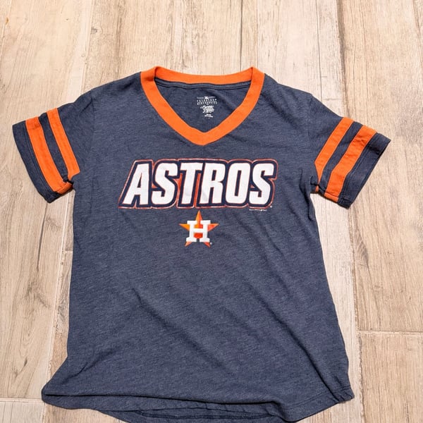 Houston Astros G-III 4Her by Carl Banks Women's Off-Season Oversized Top - Navy,