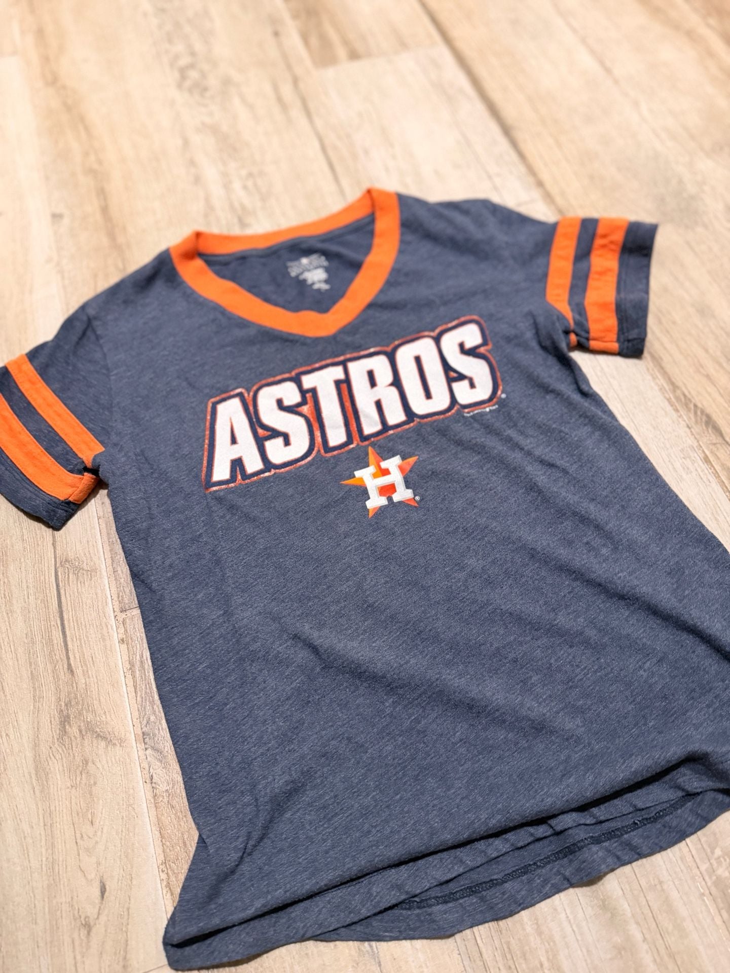 Houston Astros G-III 4Her by Carl Banks Women's Off-Season Oversized Top - Navy, 3