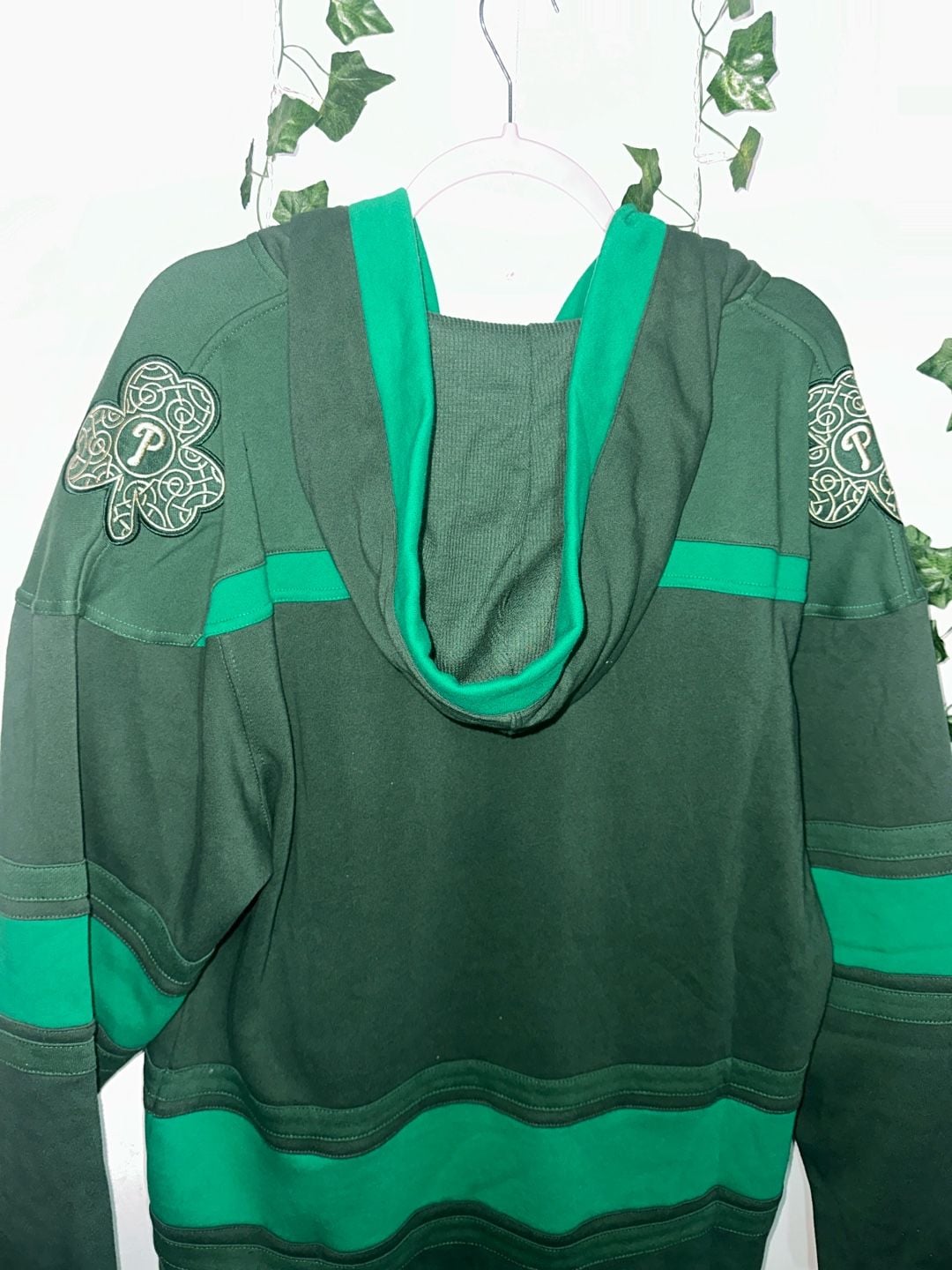 '47 Brand Philadelphia Phillies St. Patrick's Day McLucky Superior Lace-Up Hoodie 4