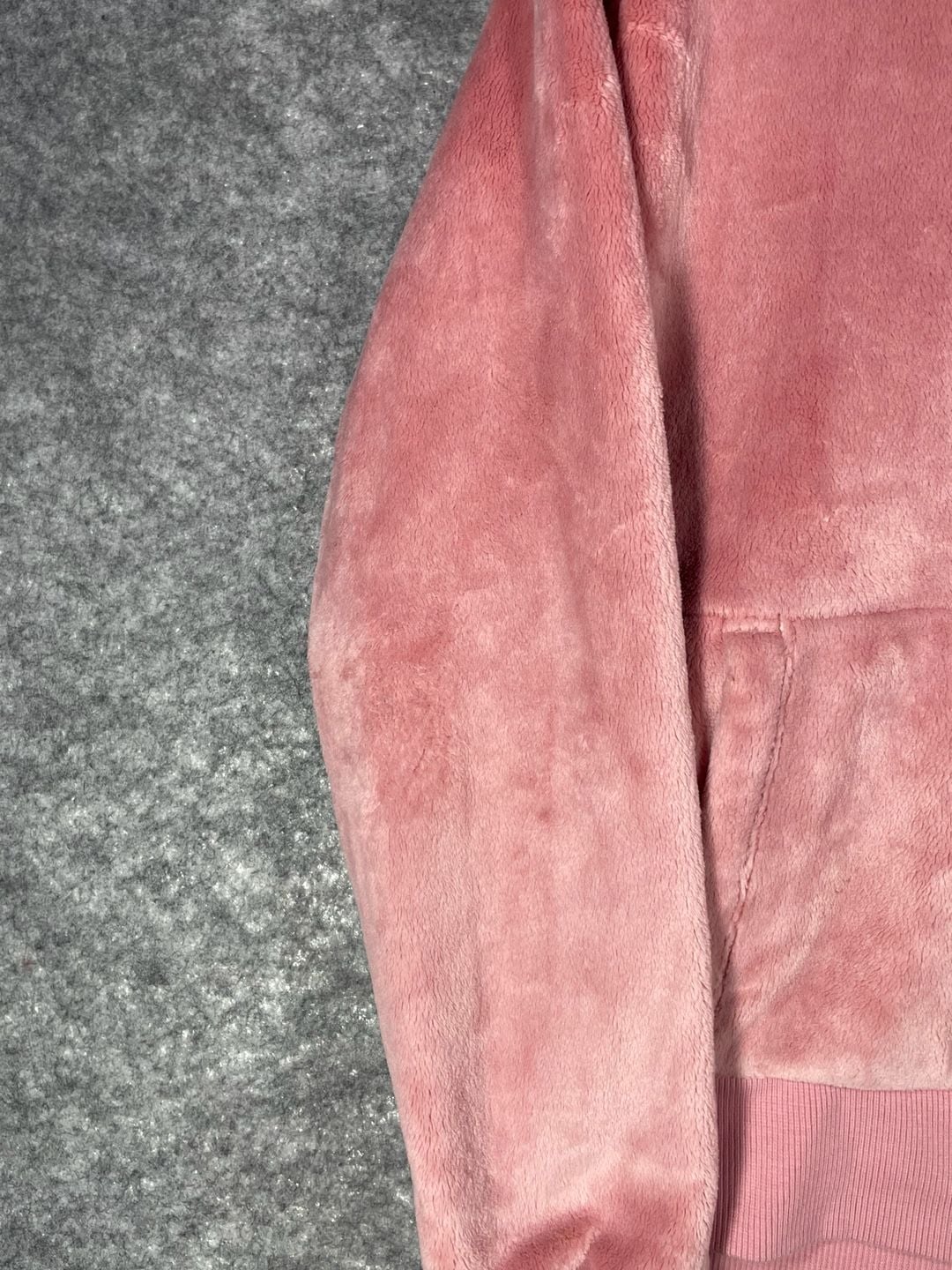 Athleta Girl Pink Plush Fleece Hoodie With Thumbholes Size M 8-10 3