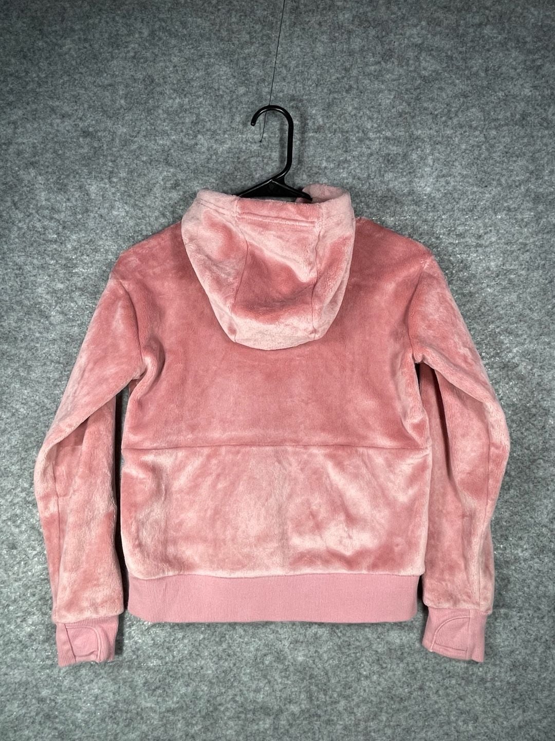 Athleta Girl Pink Plush Fleece Hoodie With Thumbholes Size M 8-10 6