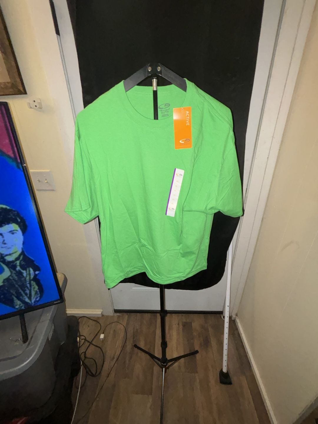 C9 by Champion Active Performance Neon Green Short Sleeve Crew Neck T-Shirt XL 2