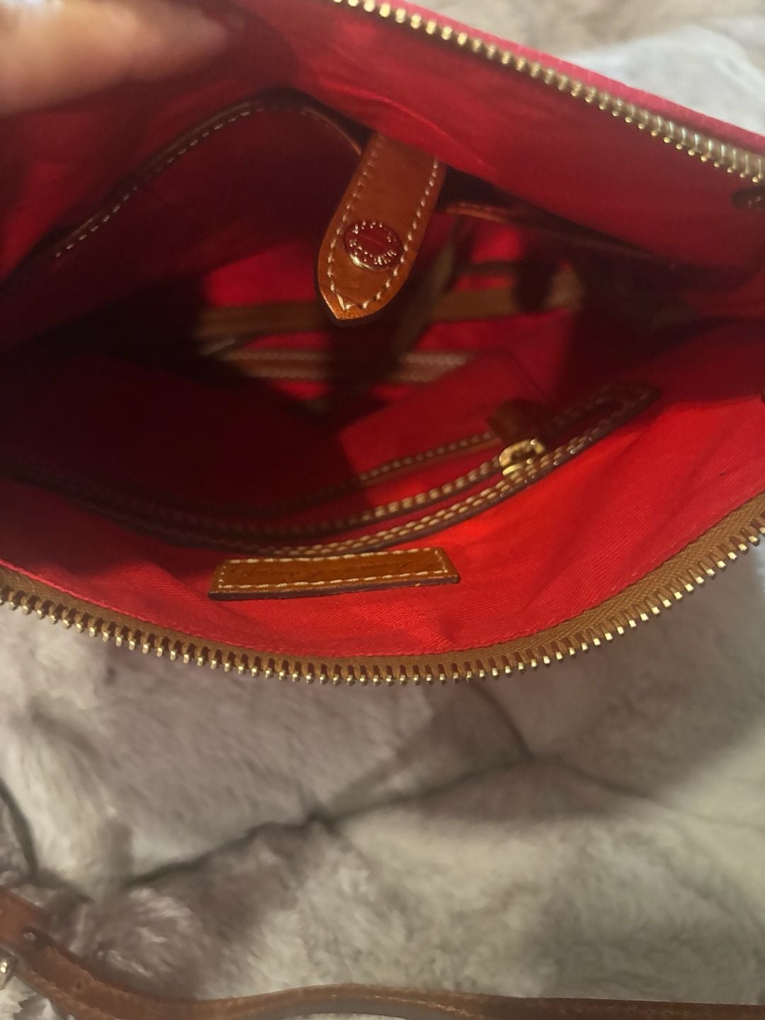 Dooney & Bourke Pebble Grain Leather Crossbody Bag in Pink 7