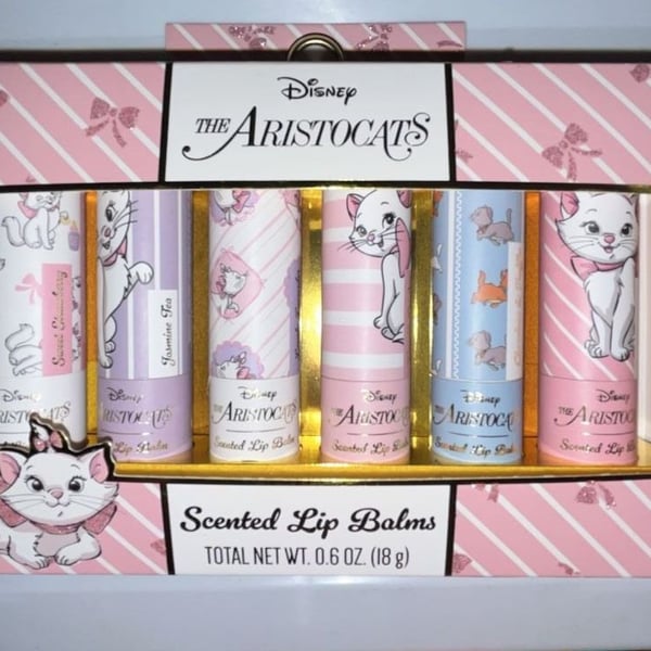 The Aristocats 6 Scented Lip Balms Disney New