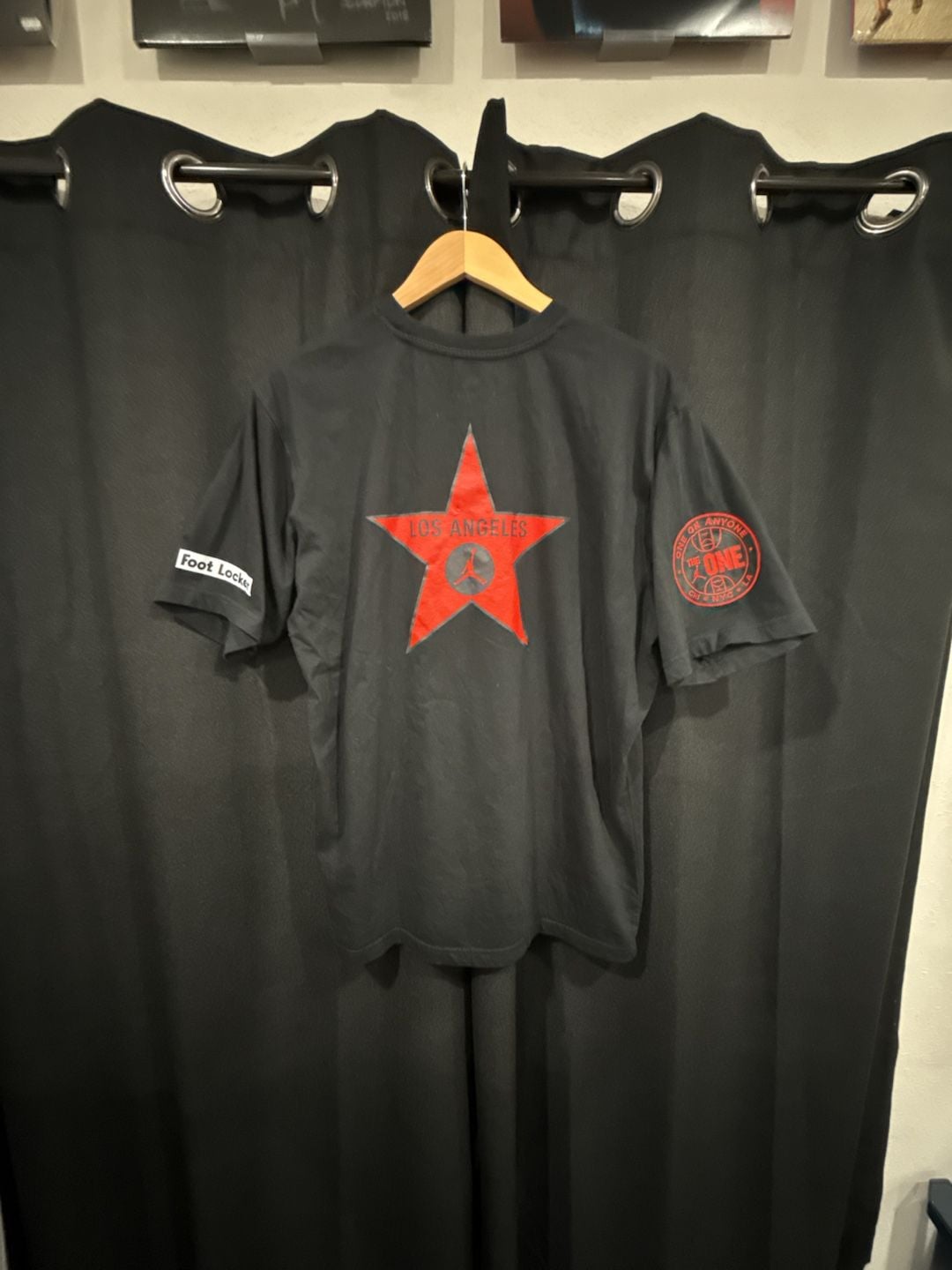 LCKR LCKR Los Angeles Red Star Black T-Shirt 2
