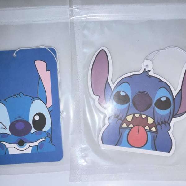 Disney Stitch Character Paper Air Fresheners Set of 2