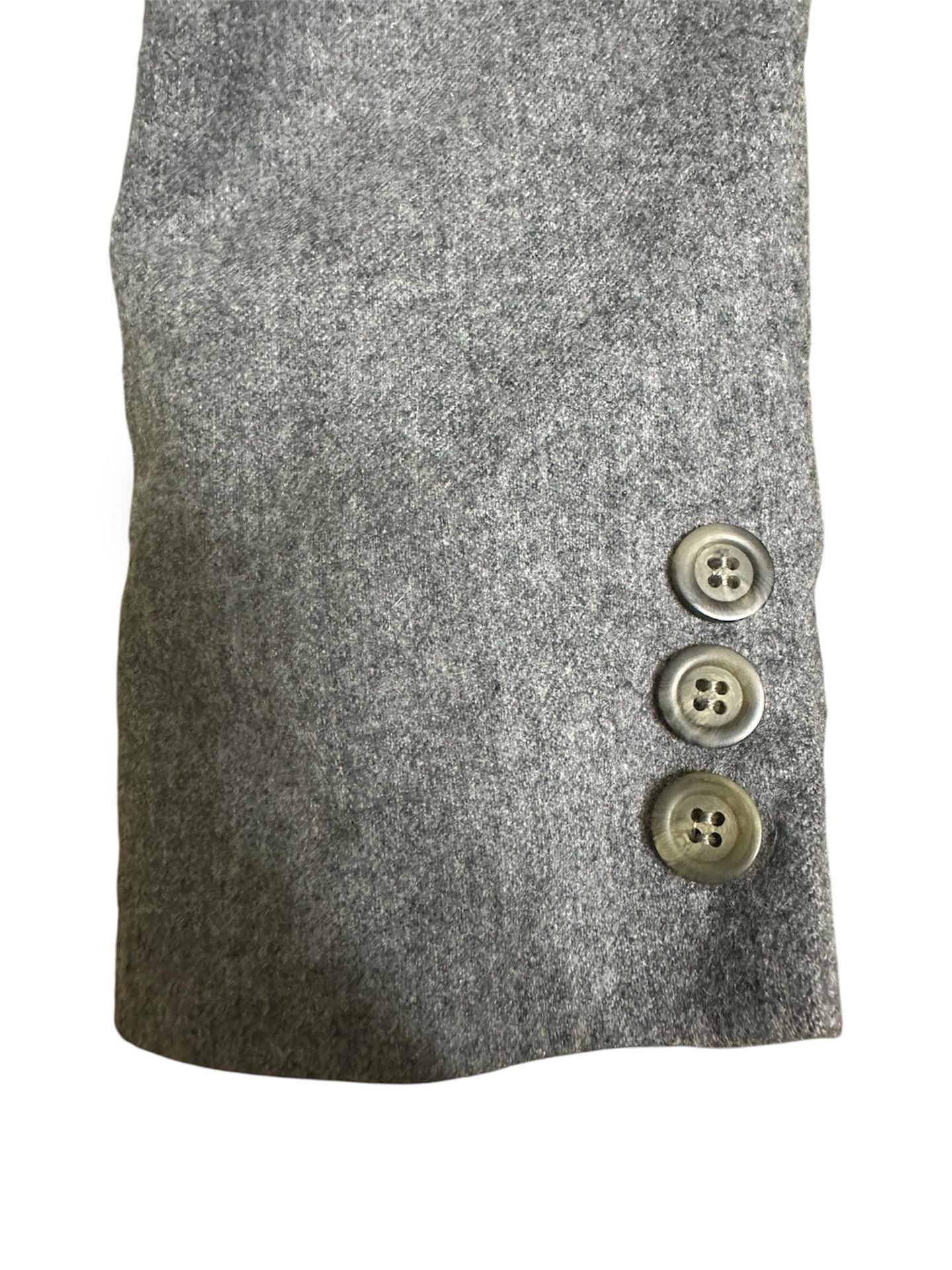 Womens Pendleton Petite 100% Virgin Wool Gray Blazer Jacket Size 2 **Flaws** 8