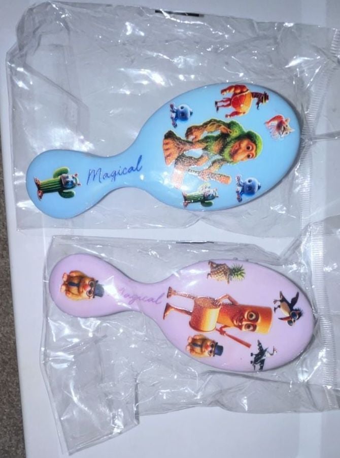 Magical Character Print Kids Hair Brush Set of 2 1