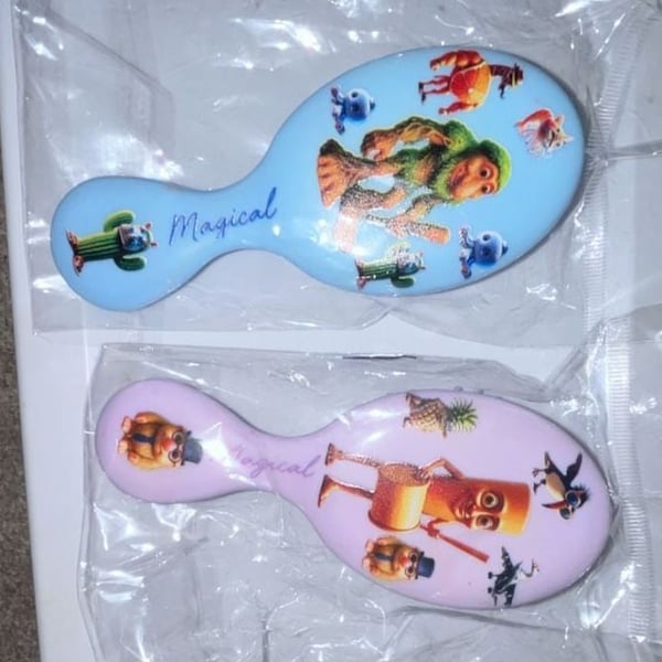 Magical Character Print Kids Hair Brush Set of 2