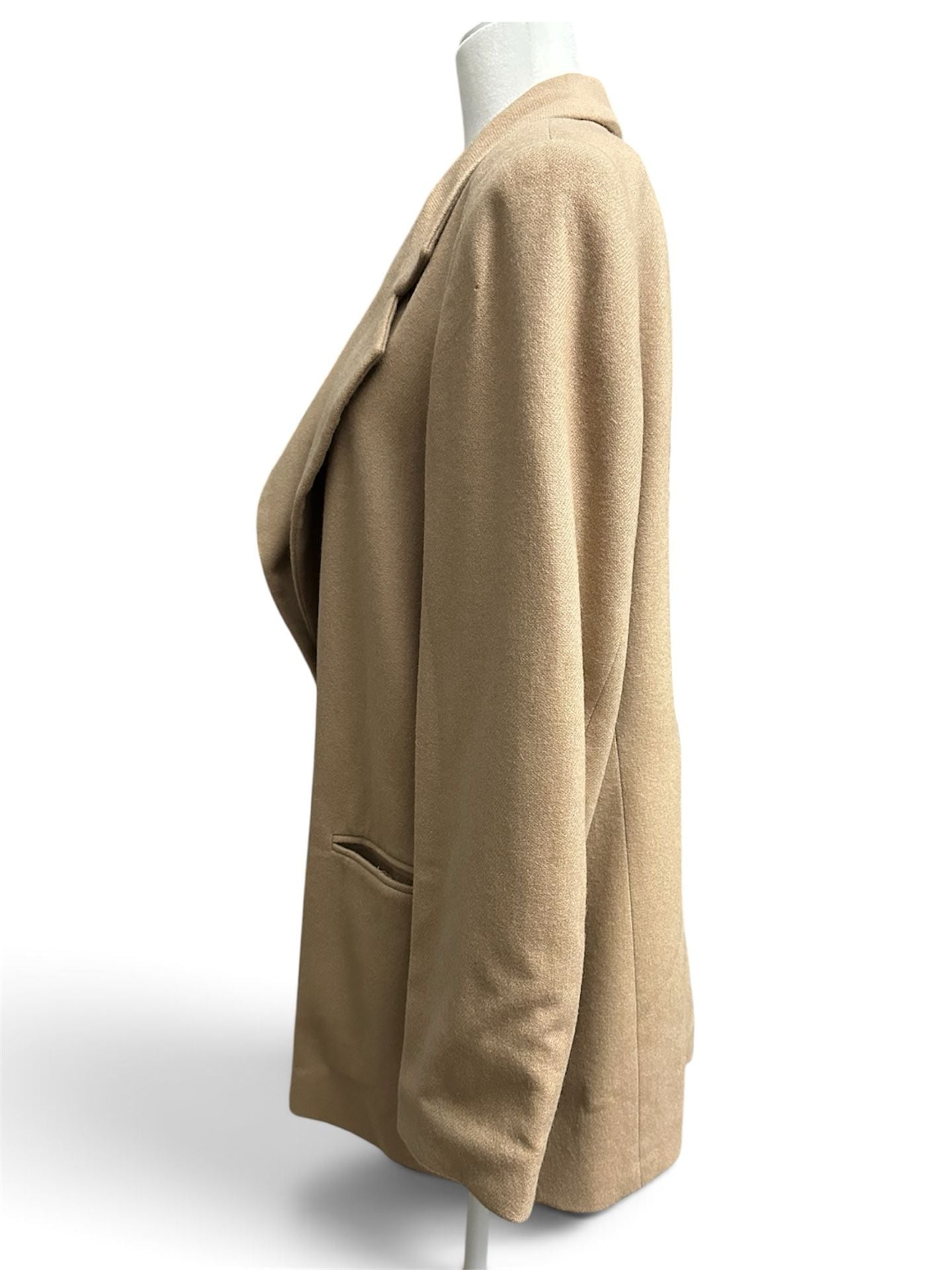 Vintage KGR Wool Blend Tan Camel One Button Blazer Jacket **FLAWS** 3