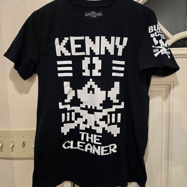 Pro Wrestling Tees Kenny Omega The Cleaner Bullet Club T-Shirt Size M
