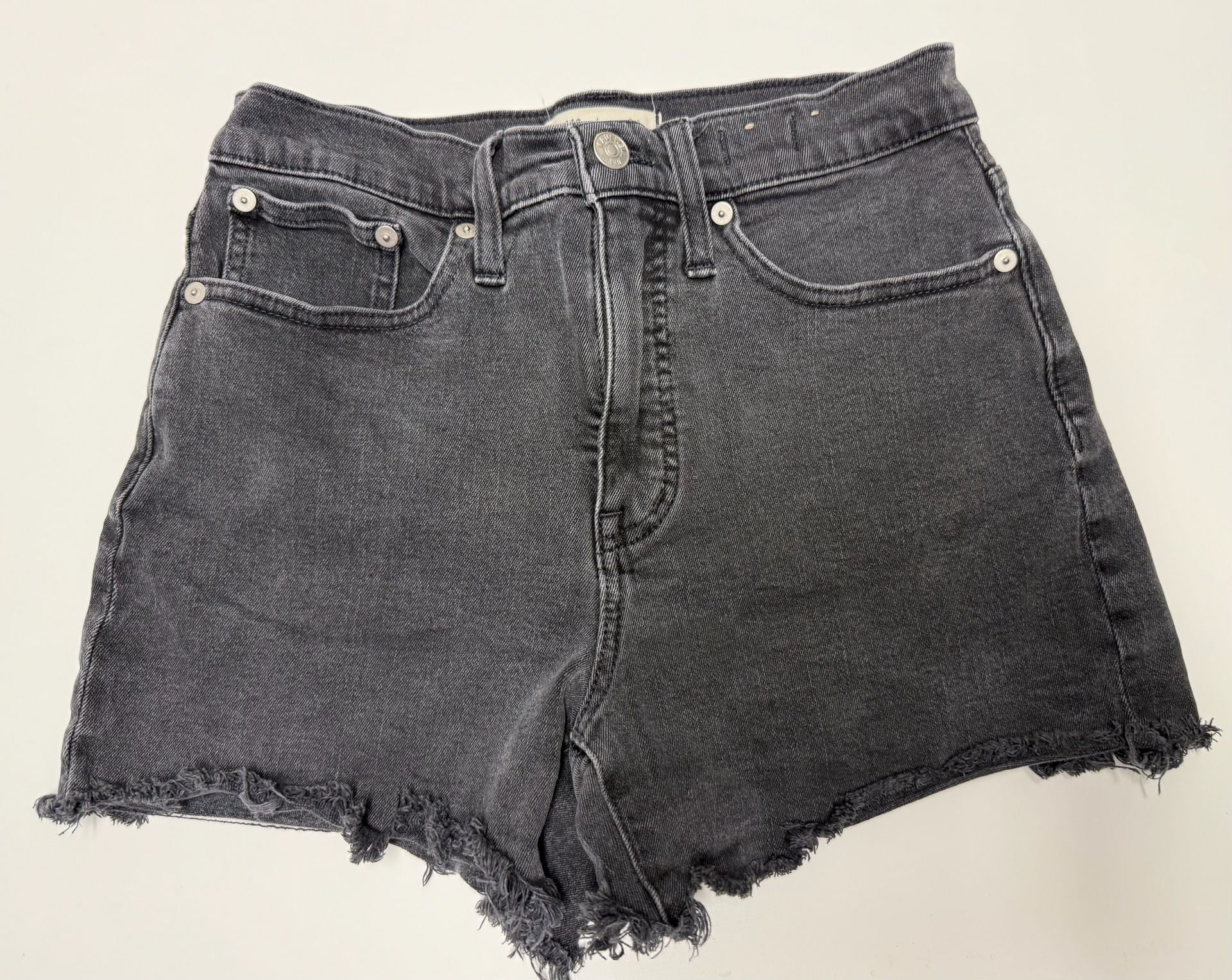 Madewell High-Rise Denim Shorts Black Size 26 2