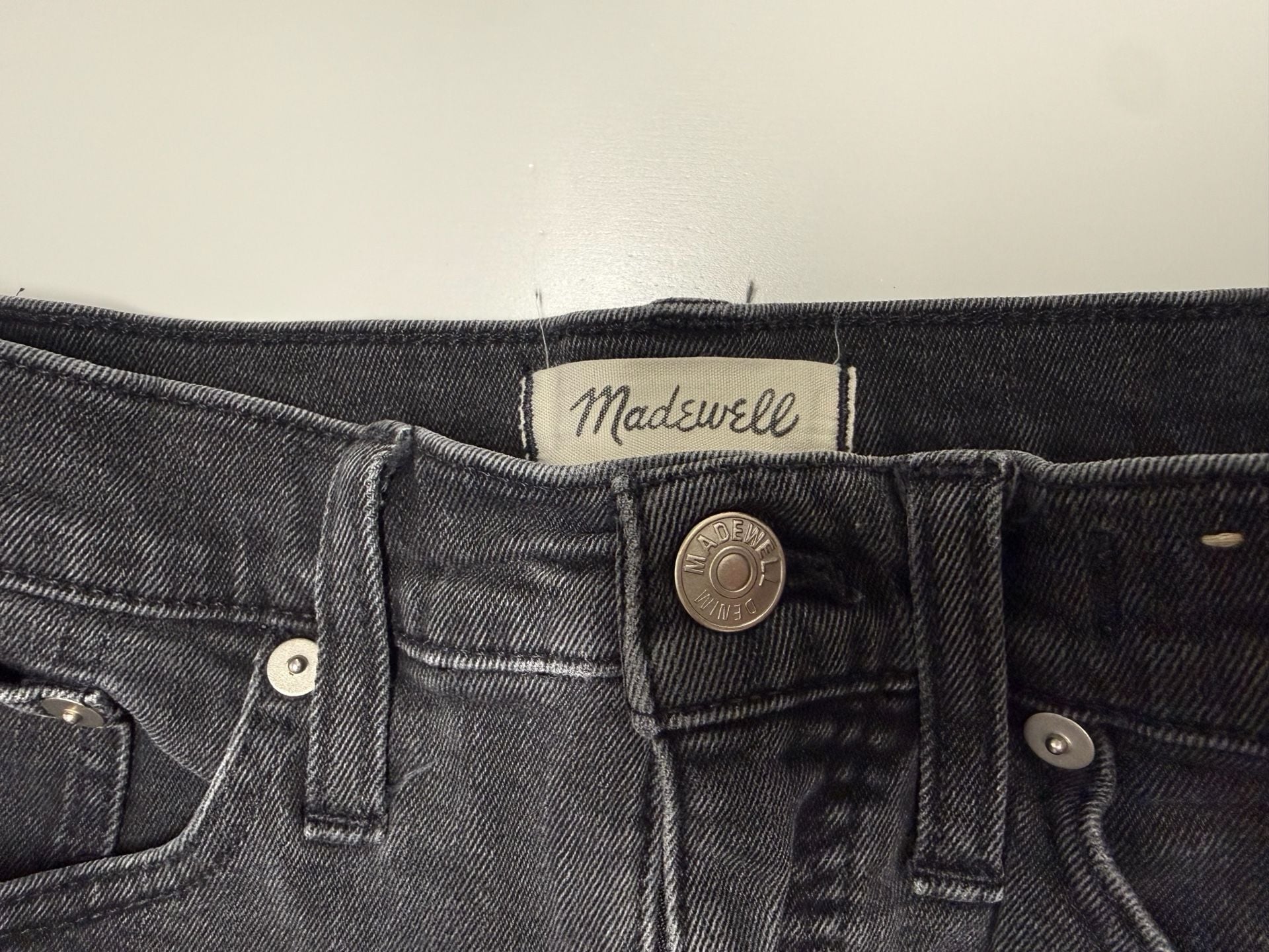 Madewell High-Rise Denim Shorts Black Size 26 3