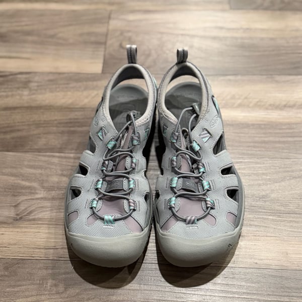Keen Whisper Womens Grey Teal Turquoise Walking Hiking Sandals