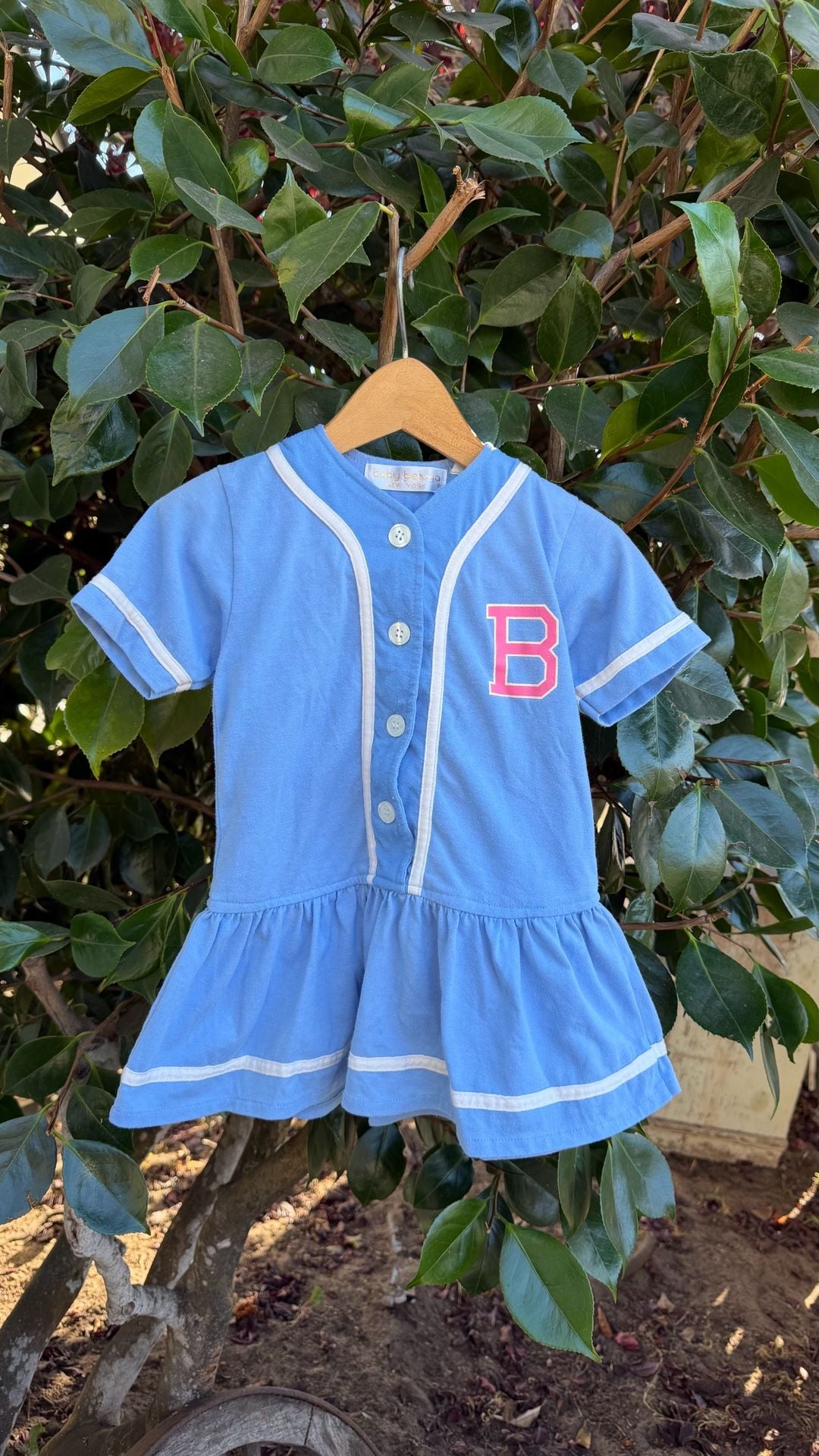 Vintage Baby Beluga New York Blue Baseball Dress 2