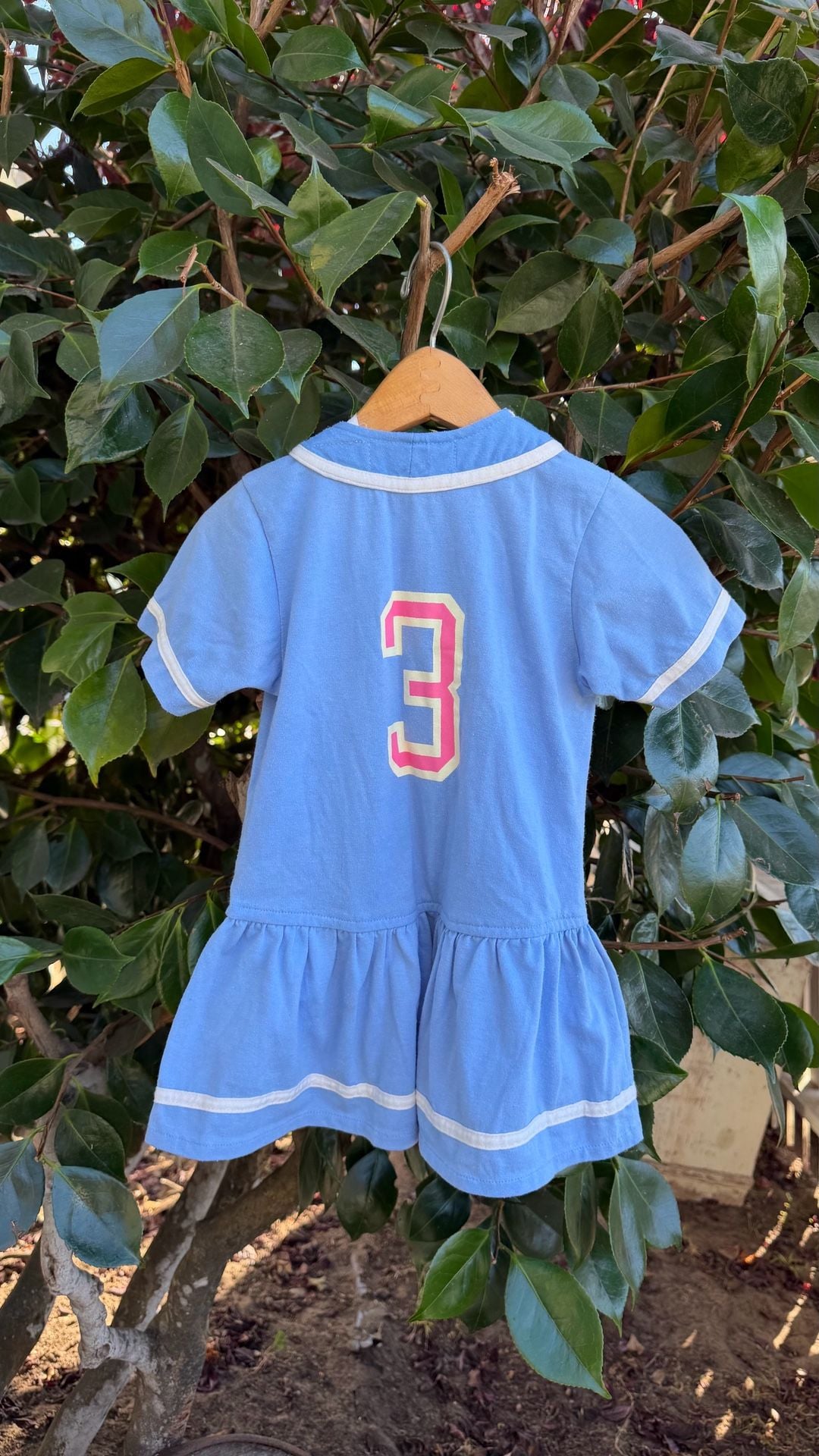 Vintage Baby Beluga New York Blue Baseball Dress 4
