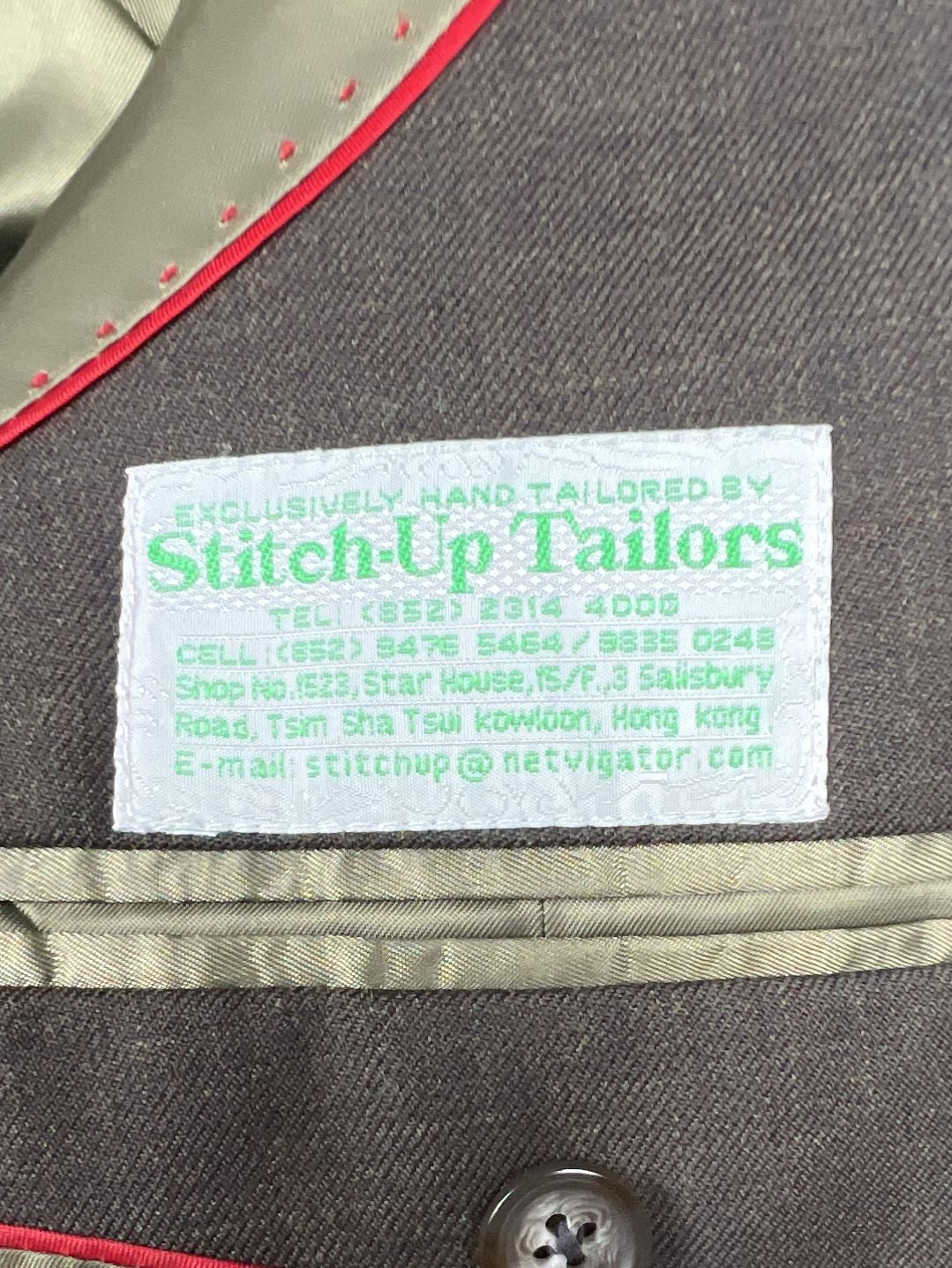 Stitch Up Tailors Mark Wells Brown Blazer Suit Jacket 10