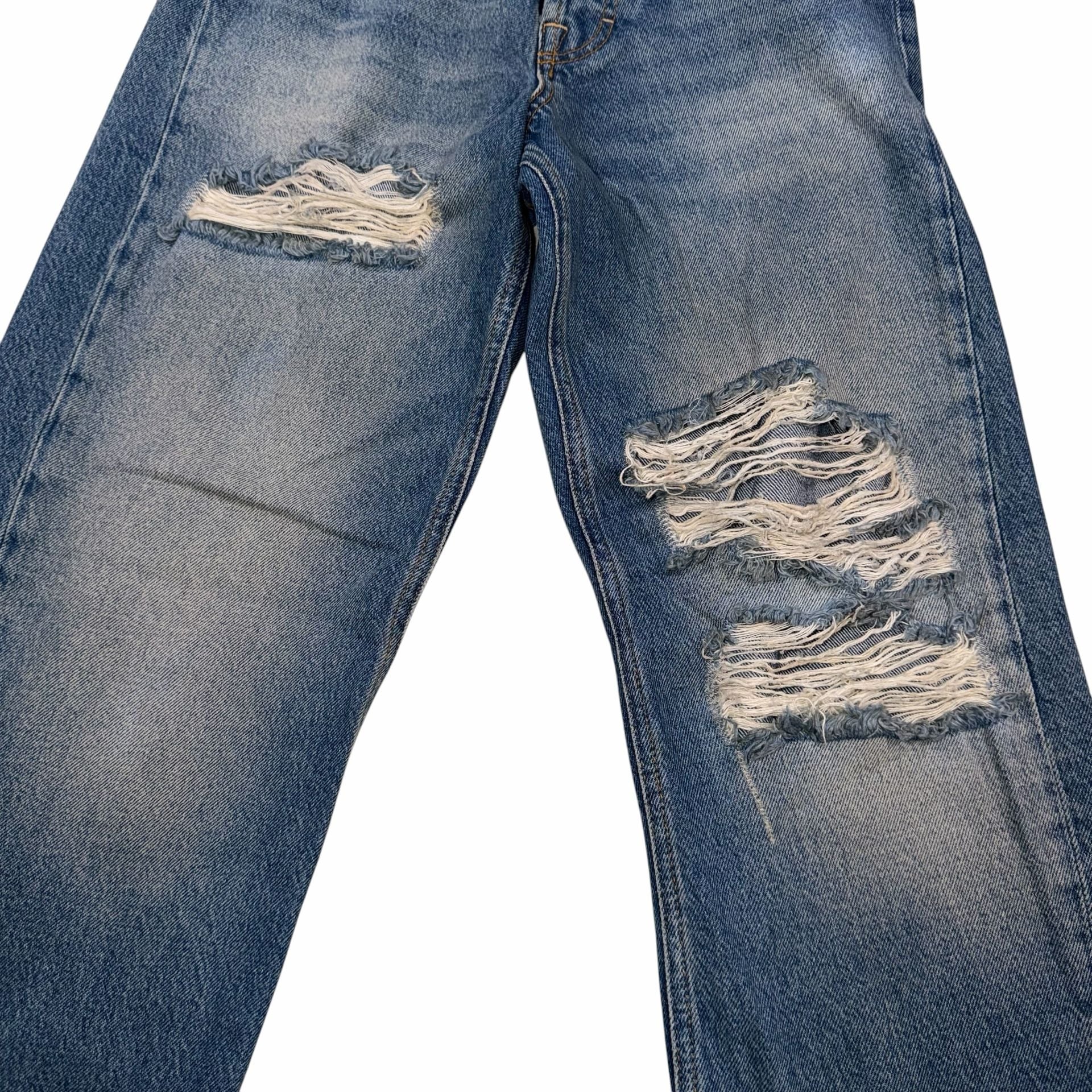 NWOT BDG Urban Outfitters Distressed Button-Fly Straight Leg Jeans Size 25 7