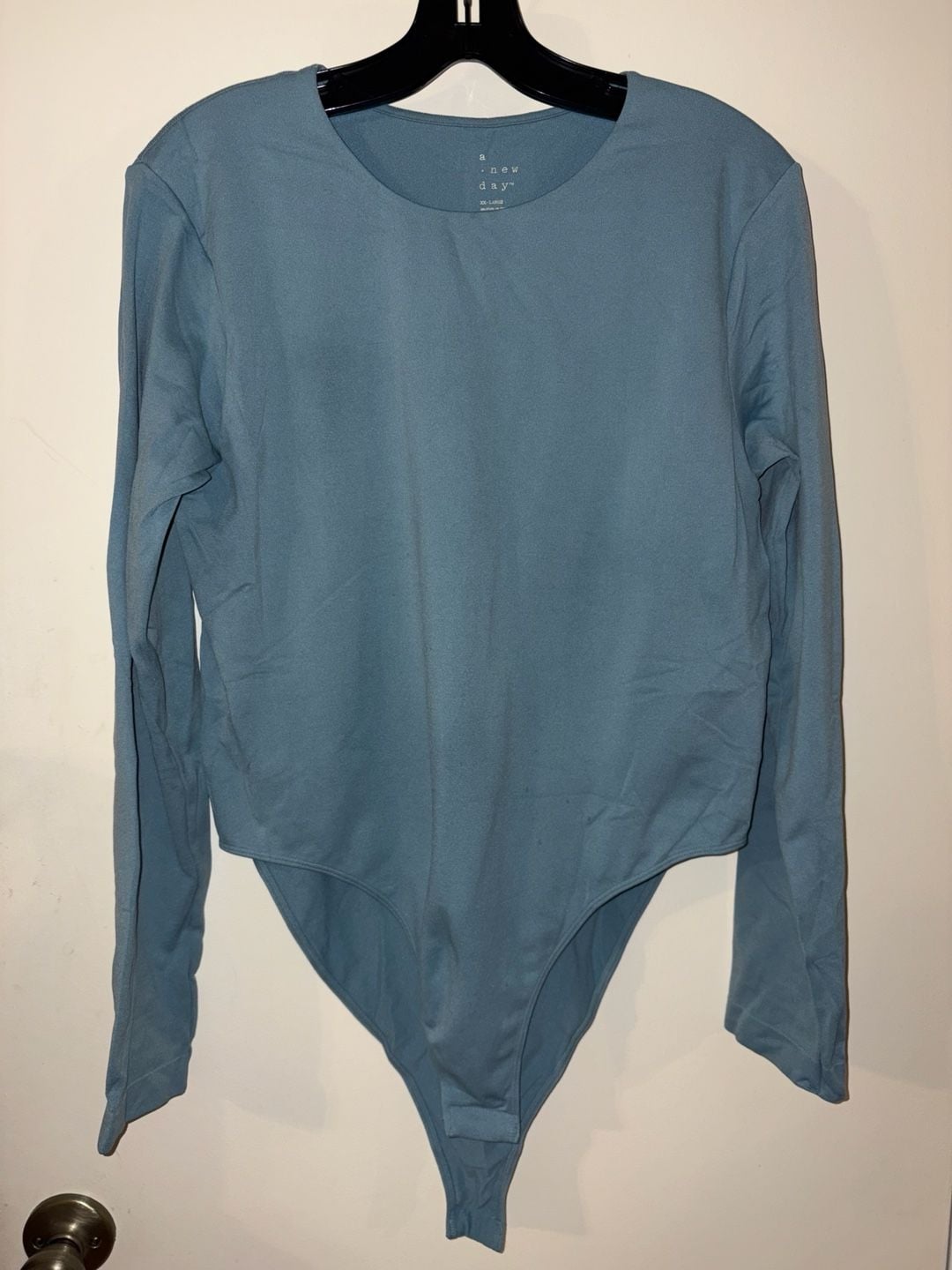 A New Day Long Sleeve Bodysuit Blue XX-Large 2