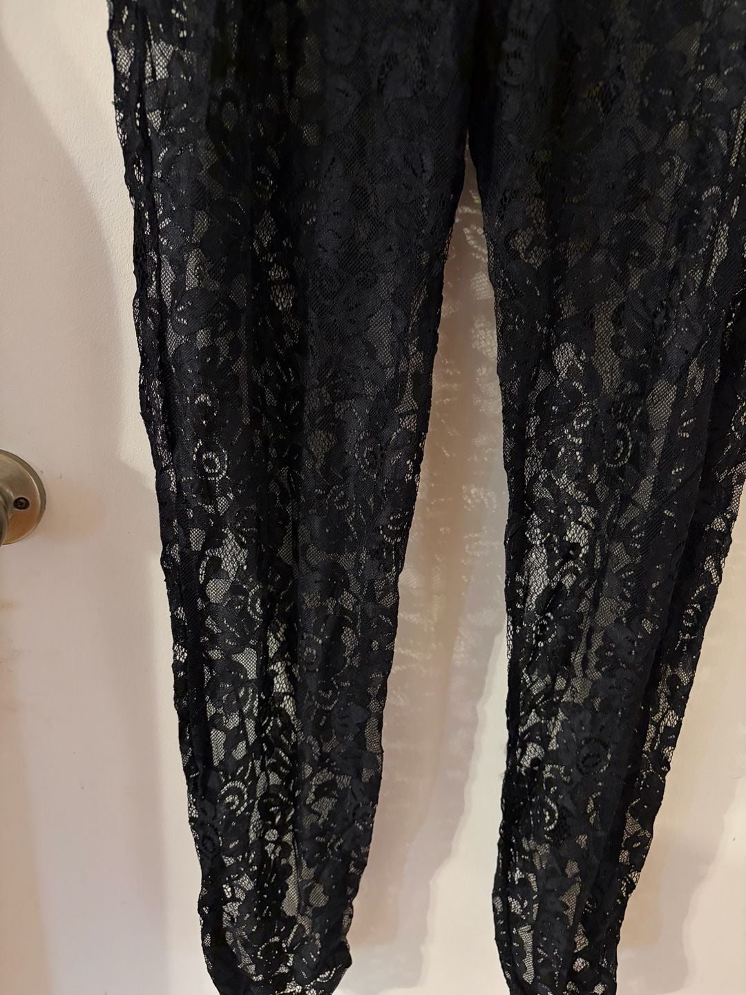 Shein Curve Black Lace Strapless Bandeau Jumpsuit Size 2XL 4
