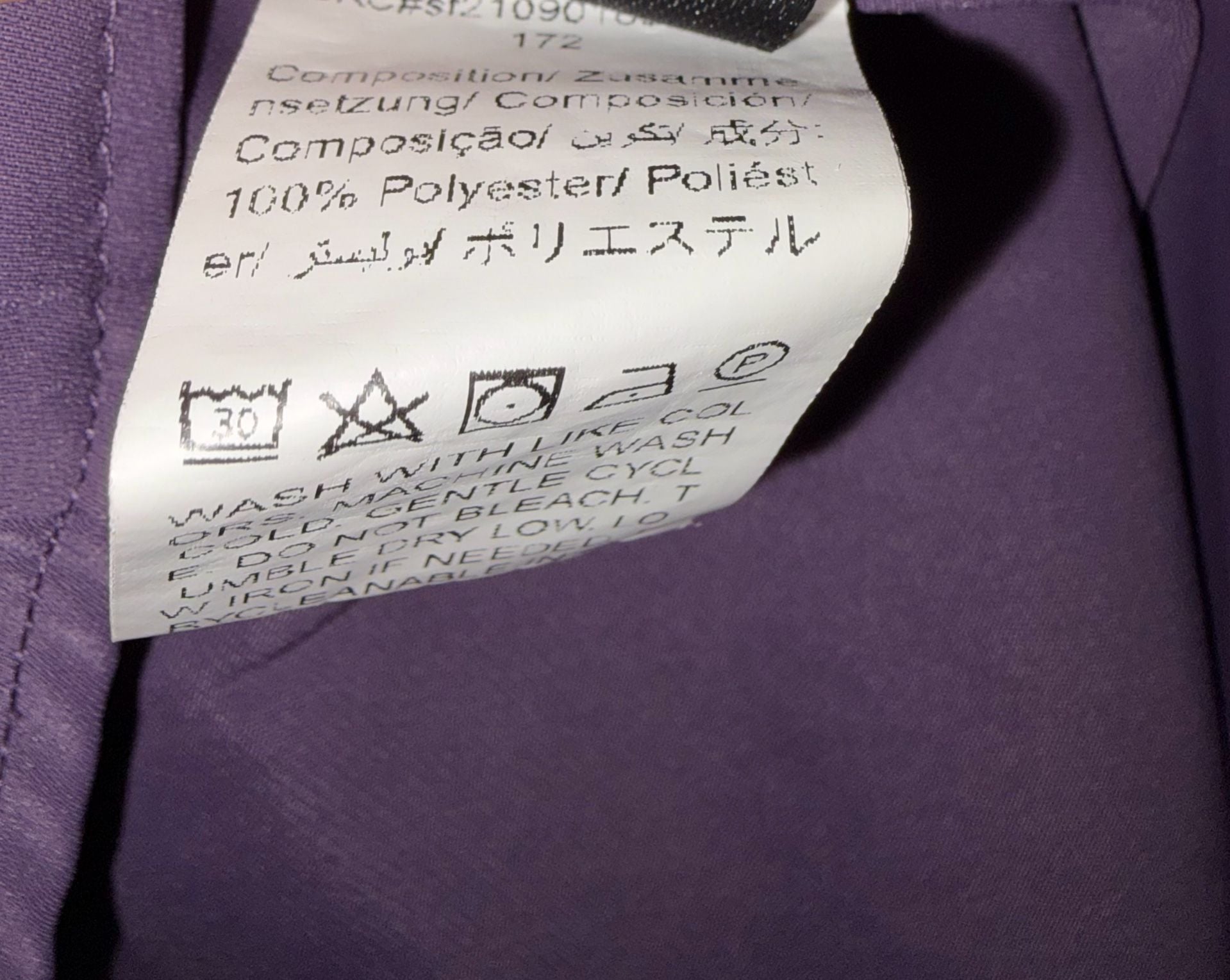 SHEIN Curve Satin Tie-Front Blouse Purple 1XL 4