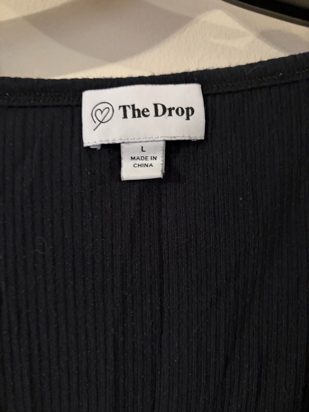 The Drop Black Ribbed Ruched Puff-Sleeve Top 4