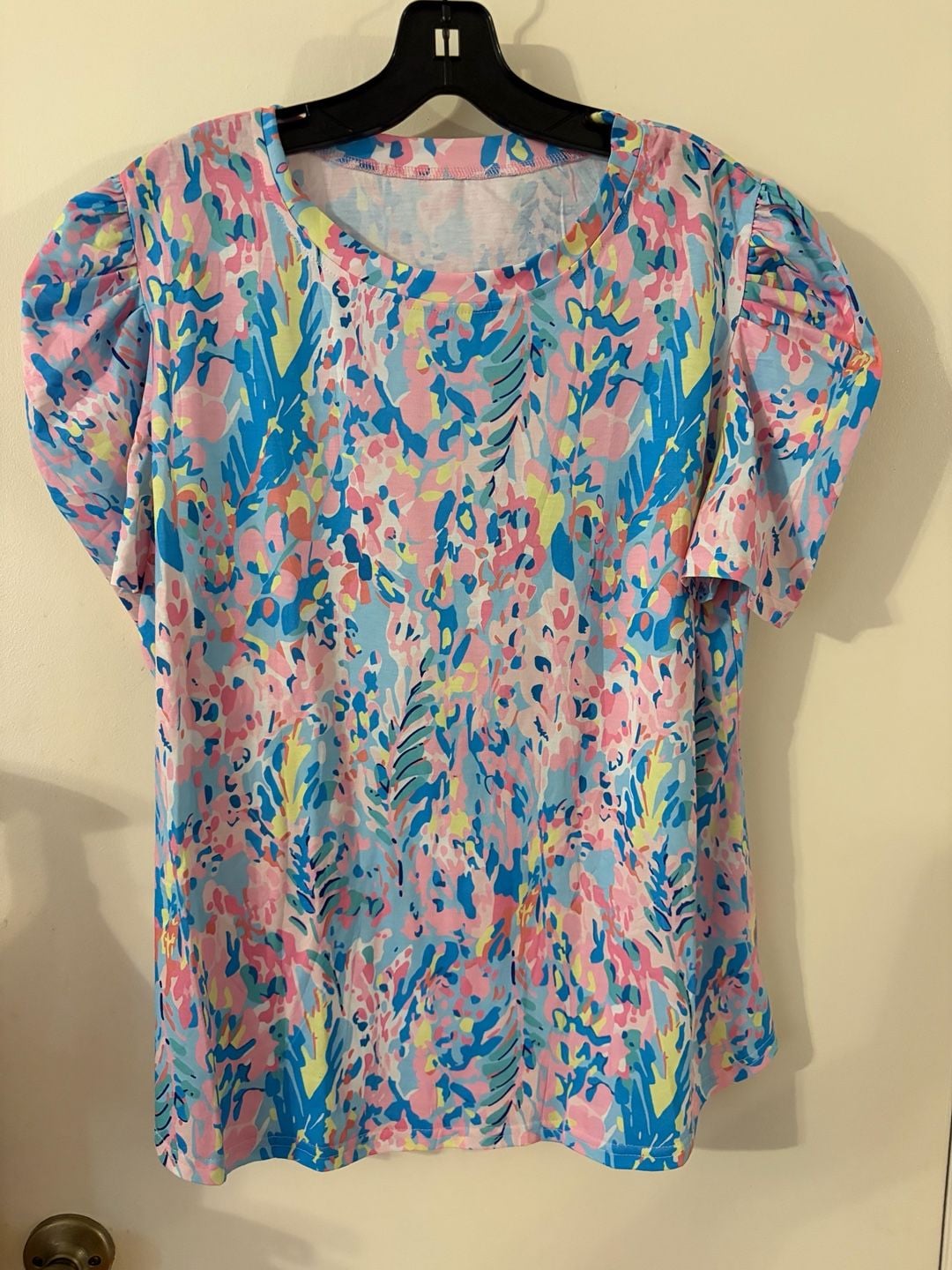 Ivicoer Fashion Women's Puff Short Sleeve Crew Neck Casual Top 2
