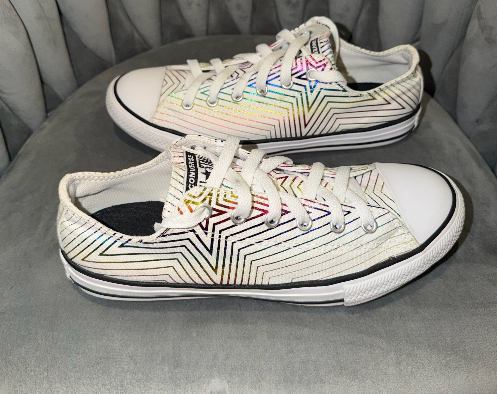 Converse Chuck Taylor All Star Ox All Of The Stars White Rainbow 2
