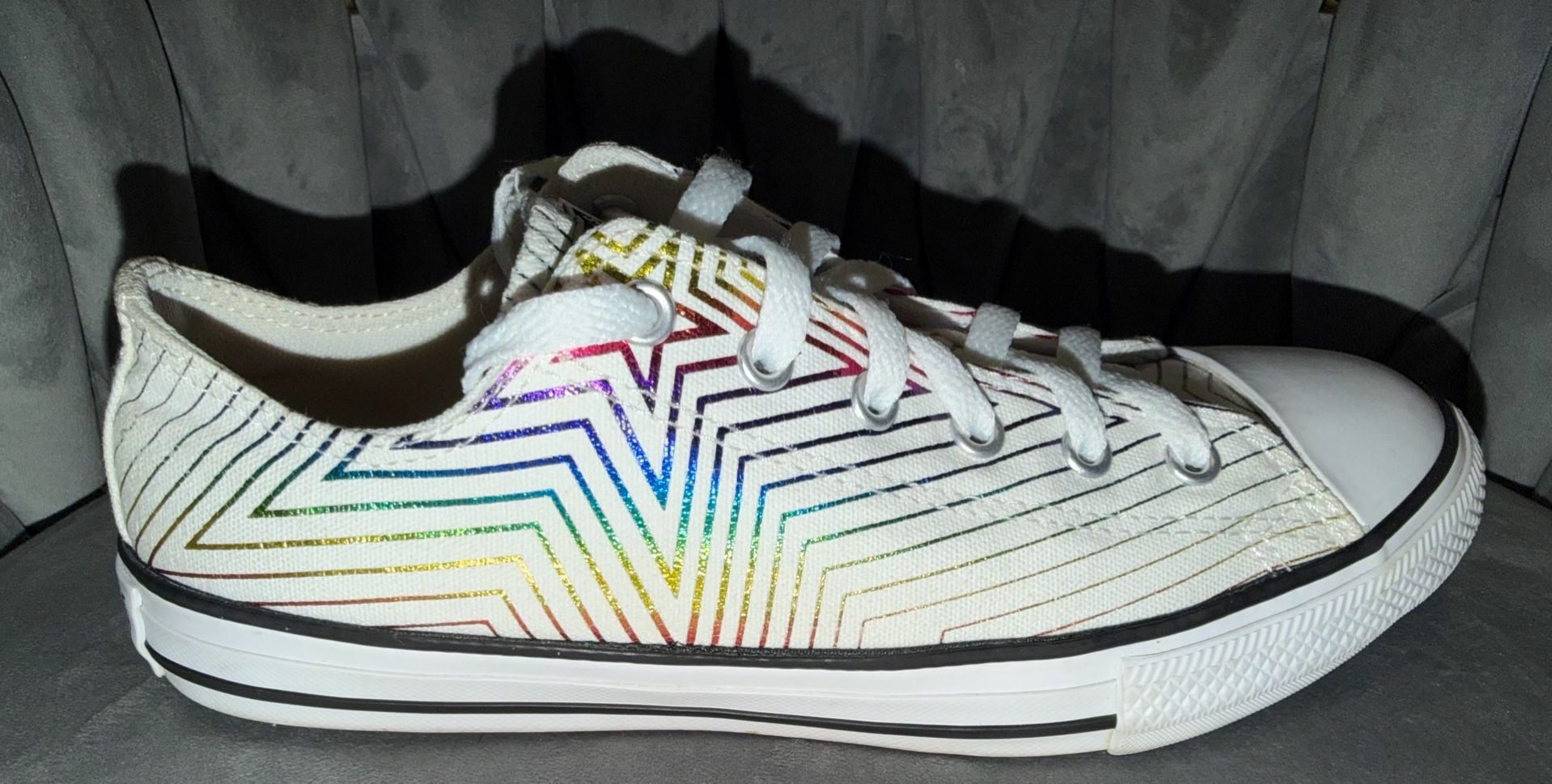 Converse Chuck Taylor All Star Ox All Of The Stars White Rainbow 13