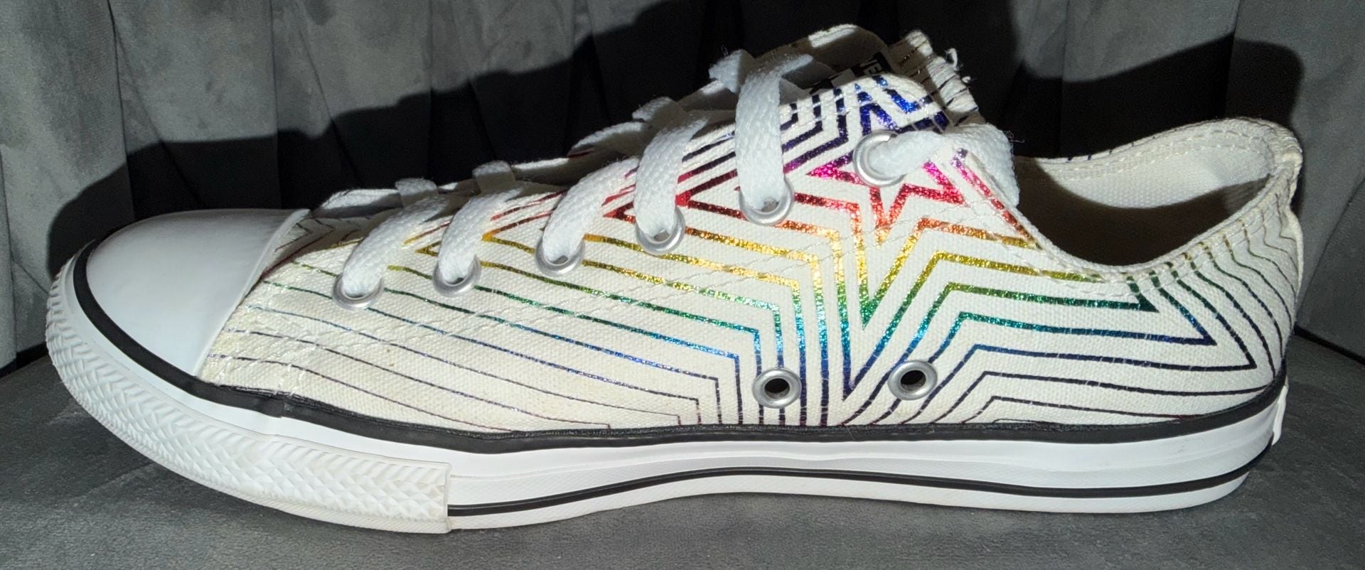 Converse Chuck Taylor All Star Ox All Of The Stars White Rainbow 15