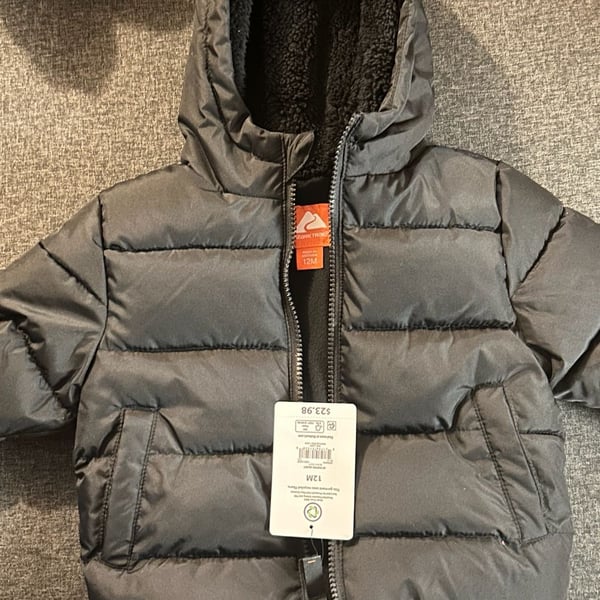 Ozark Trail Toddler Heavyweight Puffer Jacket Size 12M Black