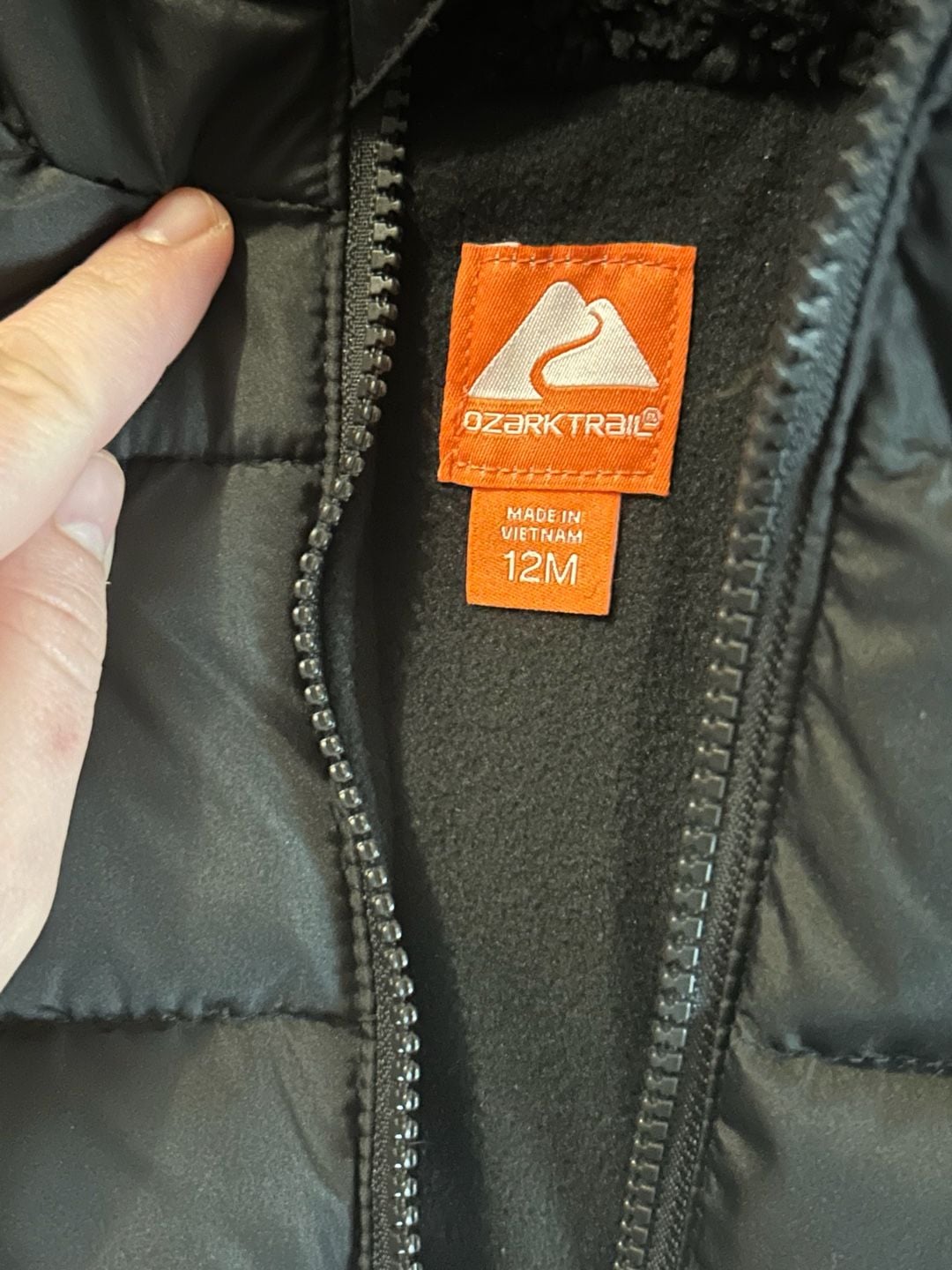 Ozark Trail Toddler Heavyweight Puffer Jacket Size 12M Black 3