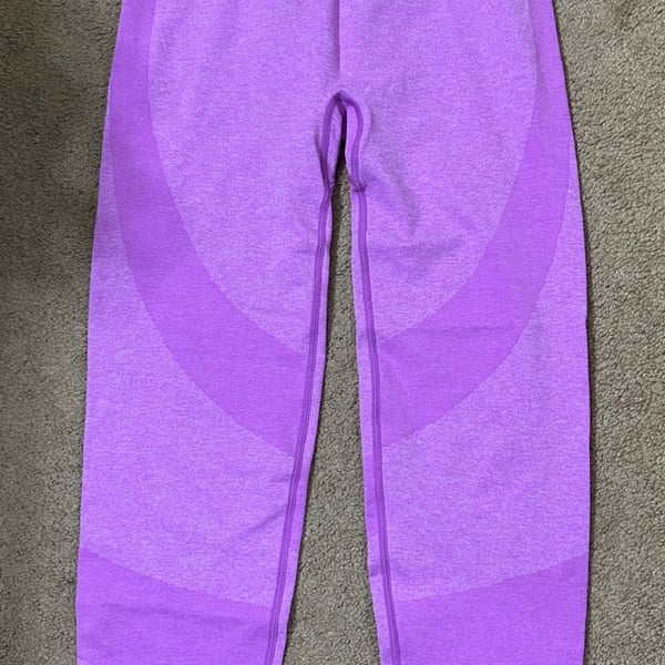 Victoria's Secret PINK Active Purple Seamless High Waist Leggings Size L