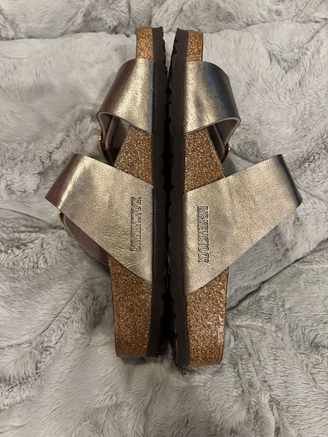 Birkenstock Arizona Big Buckle Graceful Taupe Sandals Size 40 4